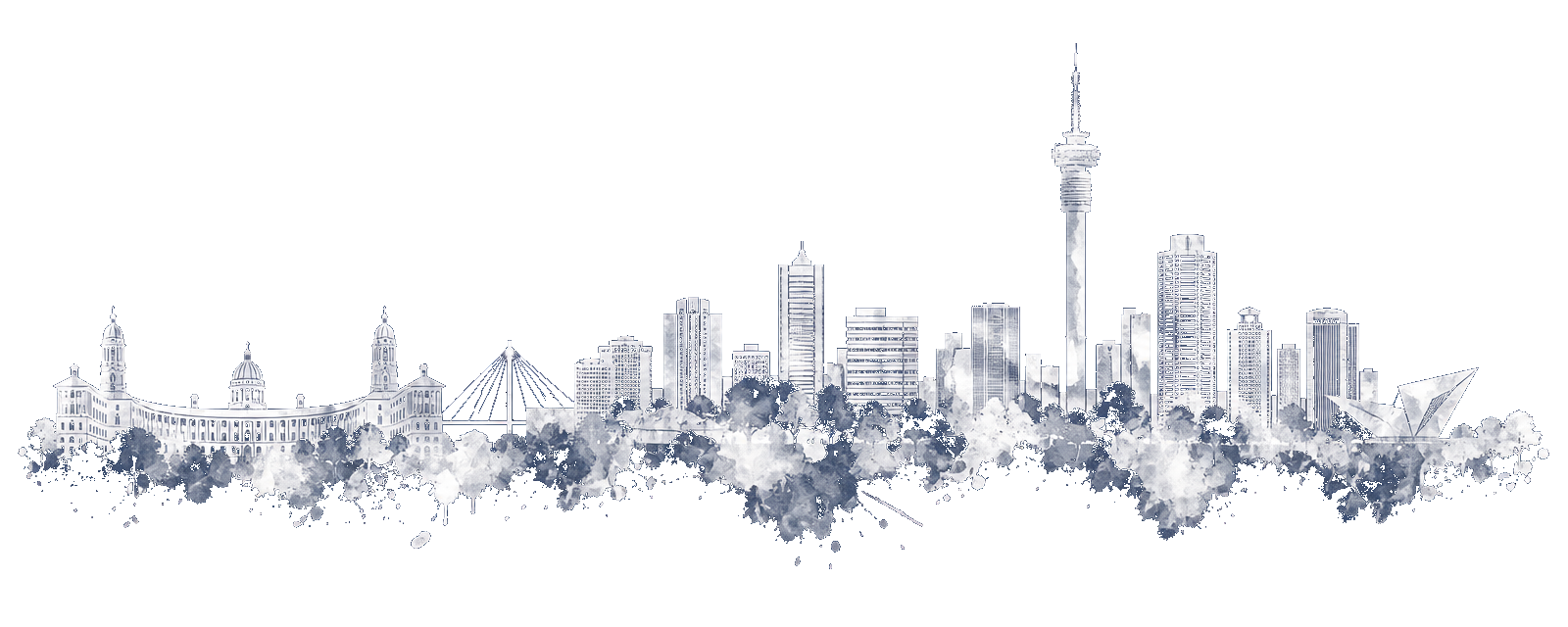 Pretoria skyline illustration